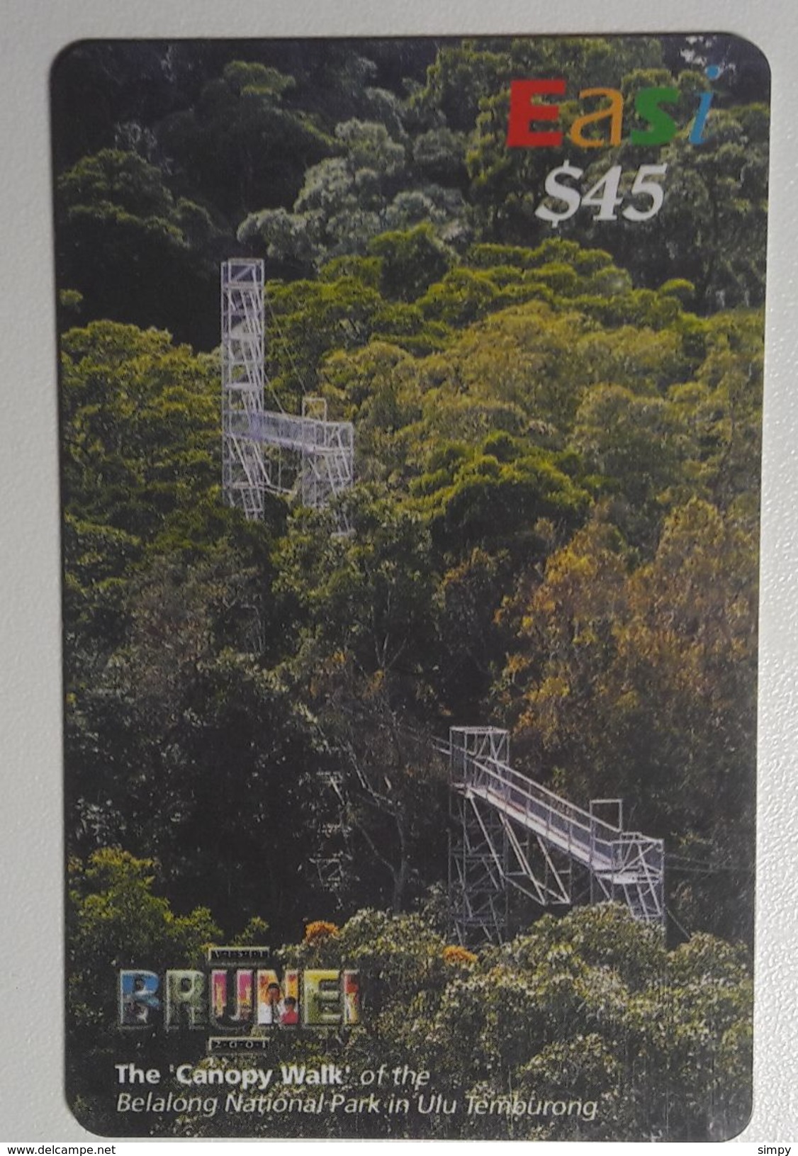 BRUNEI Belalong National Park Recharge Phone Card - Brunei