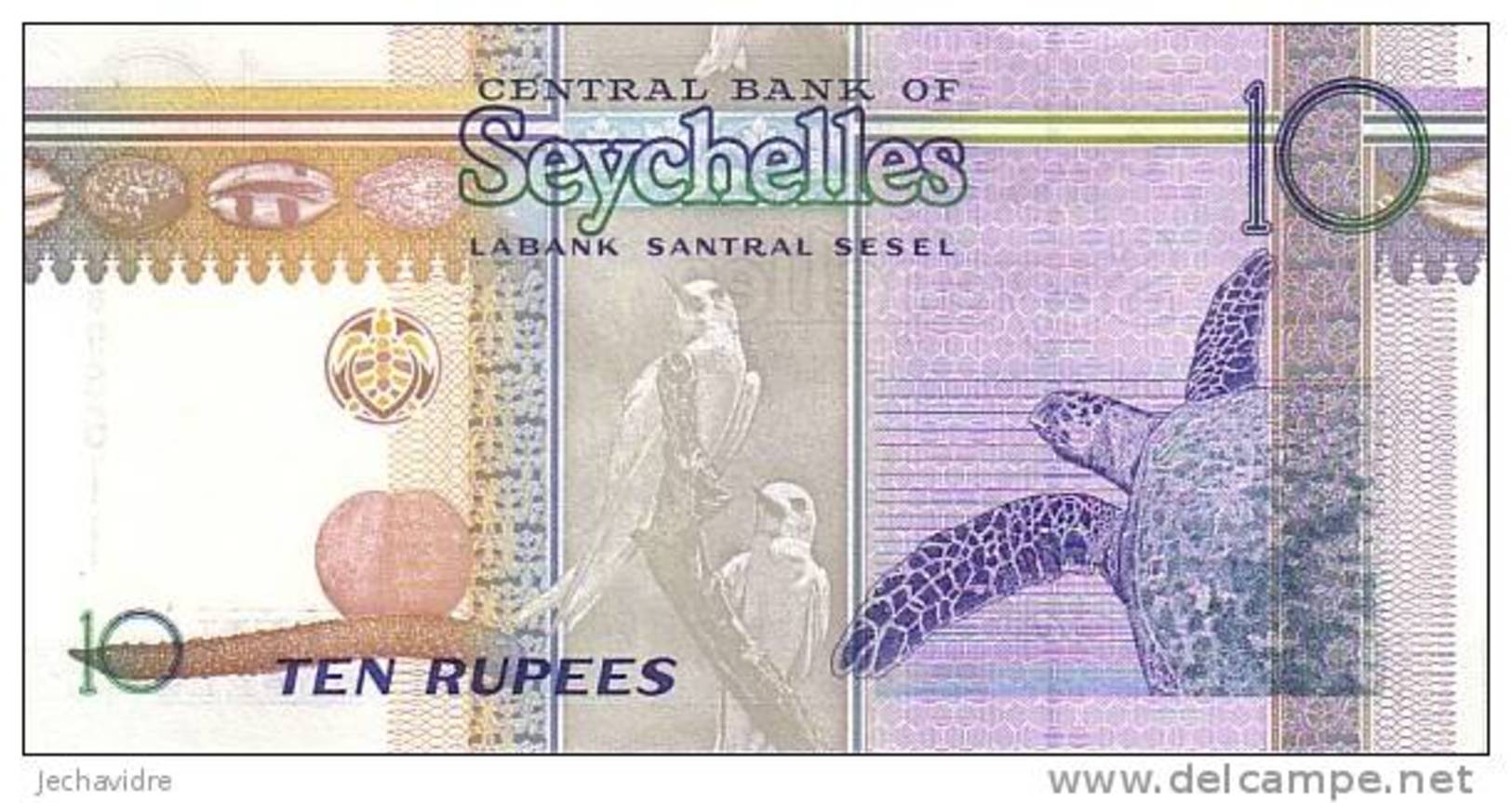 SEYCHELLES   10 Rupees  Non Daté (1998)  Pick 36    ***** BILLET  NEUF ***** - Seychelles