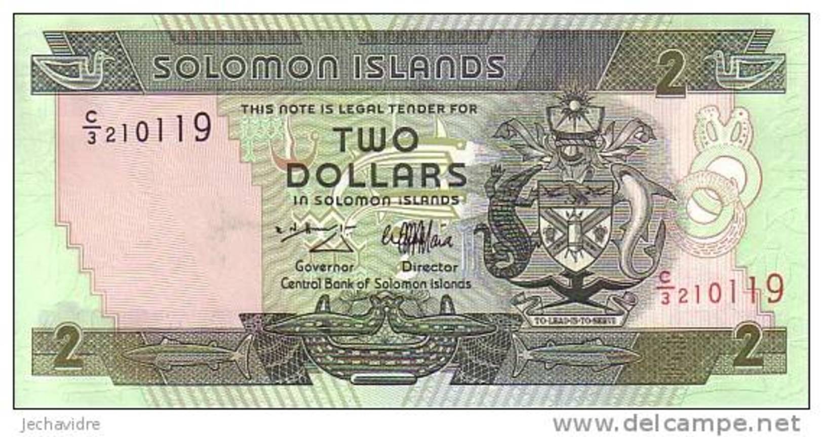SALOMONS ISLANDS  2 Dollars  Non Daté (1997)   Pick 18     ***** BILLET  NEUF ***** - Solomonen