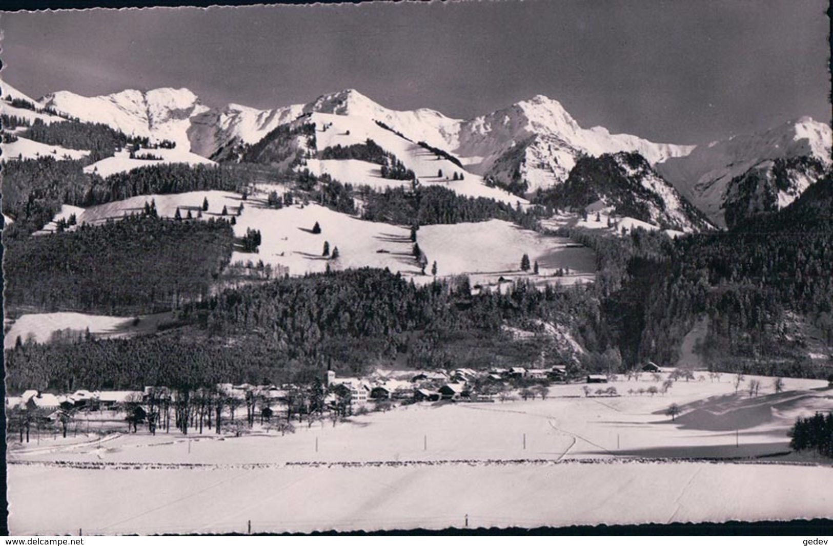 Gruyères, Grandvillard Sous La Neige (7307) - Grandvillard