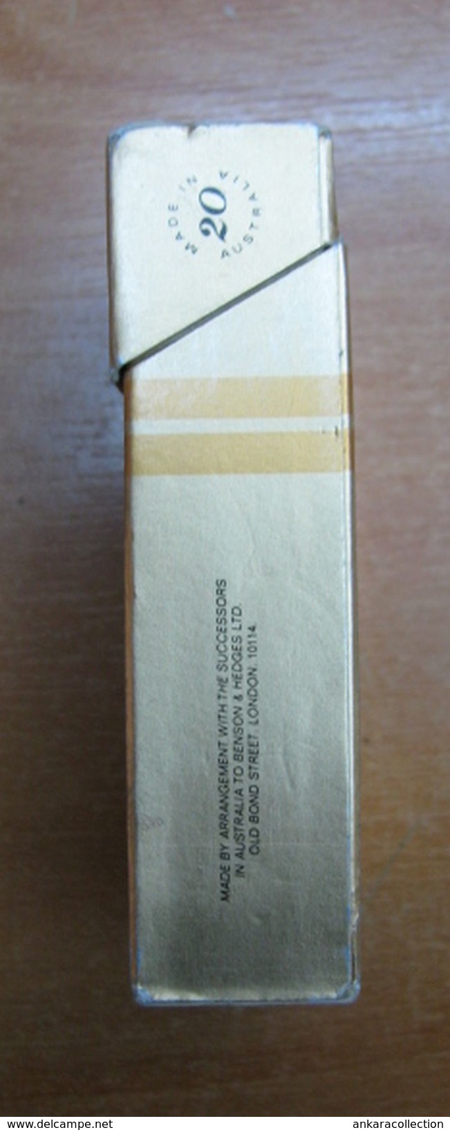 AC - BENSON AND HEDGES CIGARETTES EMPTY HARD BOX FOR COLLECTION - Etuis à Cigarettes Vides