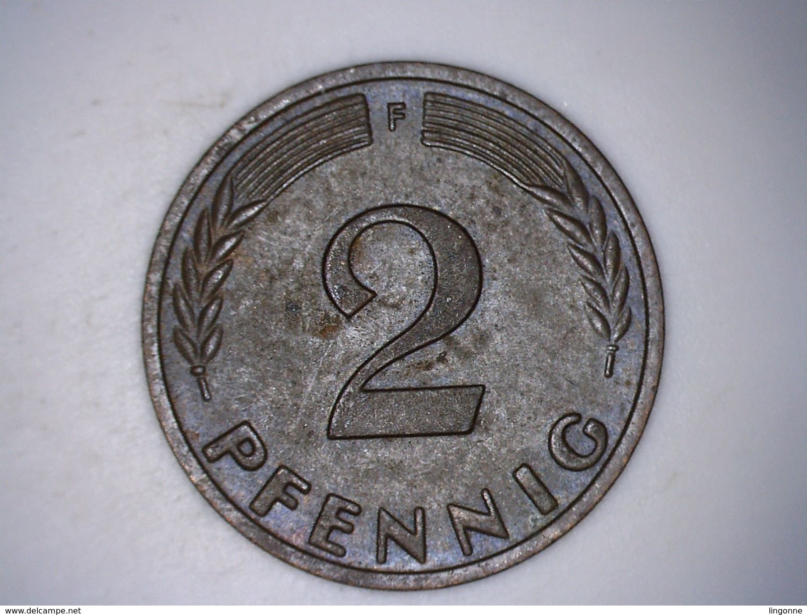 ALLEMAGNE  2 PFENNIG 1958 F - 2 Pfennig