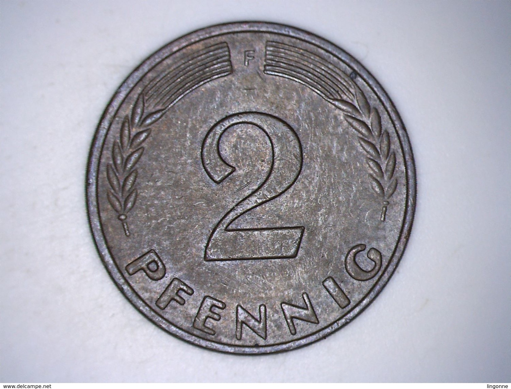 ALLEMAGNE  2 PFENNIG 1962 F - 2 Pfennig