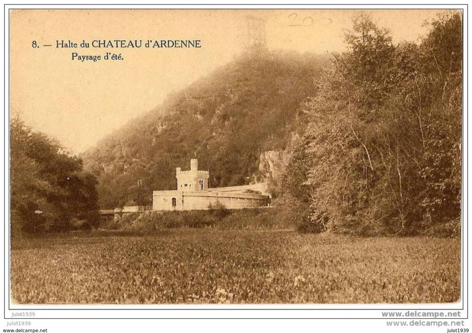 HOUYET ..-- GARE . Halte Du Château D'Ardenne ..-- Paysage D'été . - Houyet