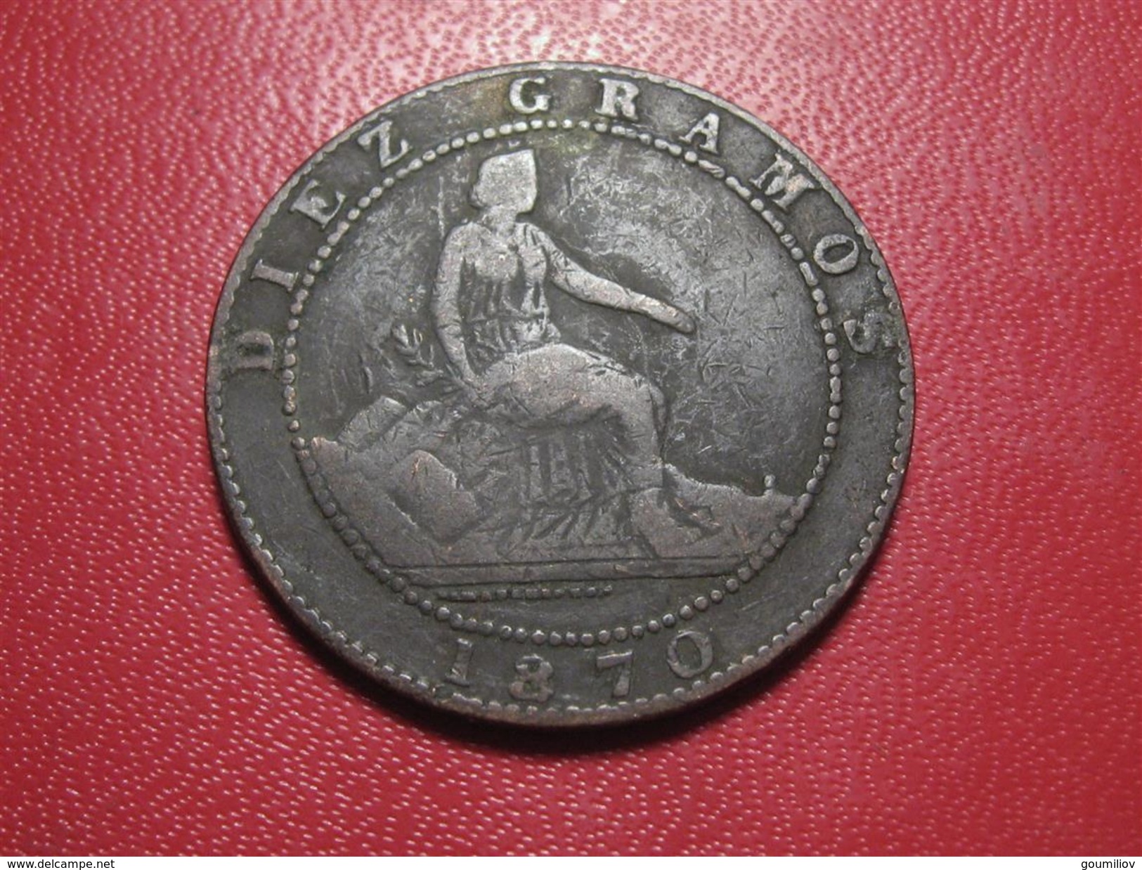 Espagne - 10 Centimos 1870 OM 3389 - First Minting