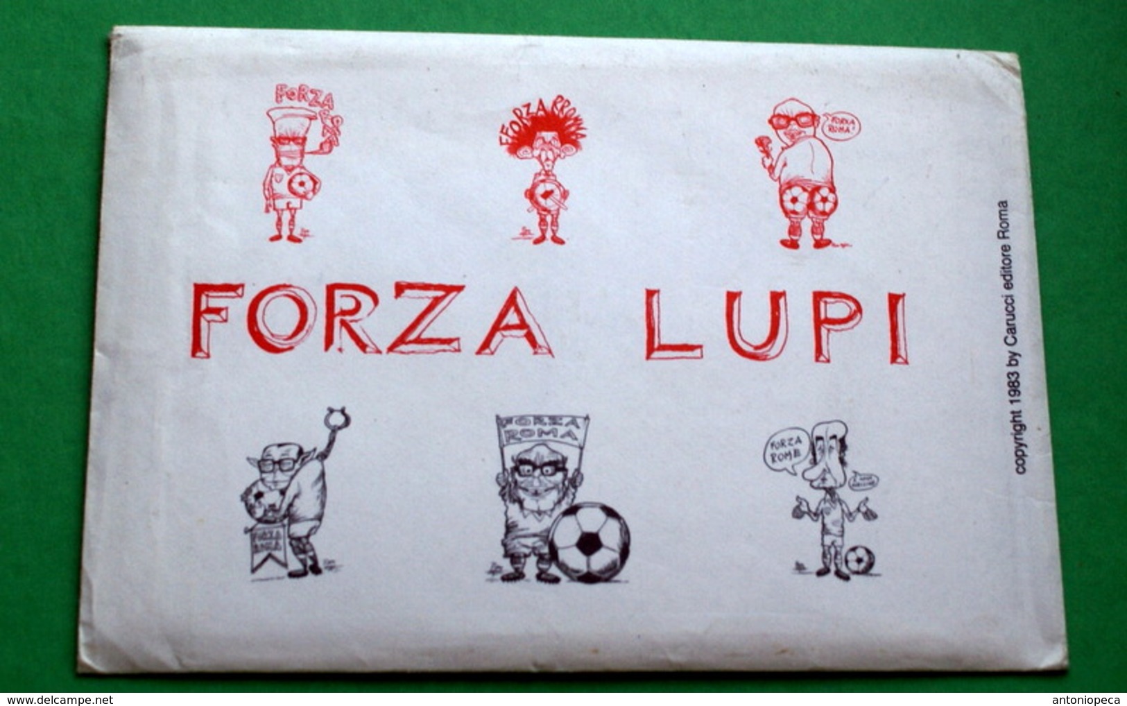 ITALIA COLLEZIONE 6 CARTOLINE UMORISTICHE AS ROMA "FORZA LUPI!" - Verzamelingen