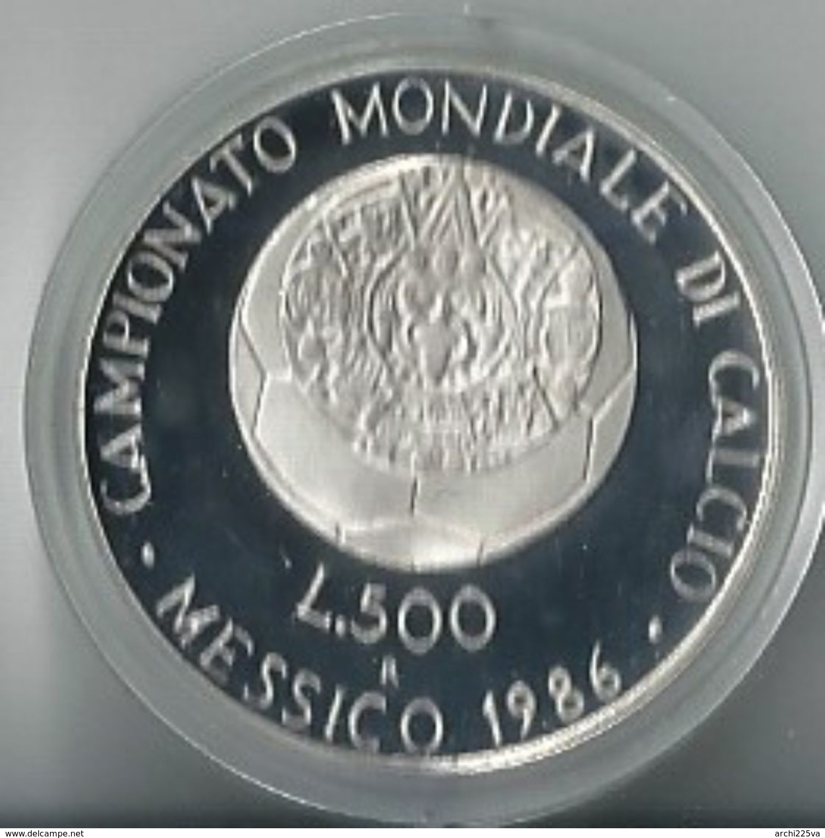 ITALIA 1986 - CALCIO Messico - 500 Lire FDC PROOF - Argento / Argent / Silver 1 Oz. 835 / 1000 - Confezione Originale - Set Fior Di Conio