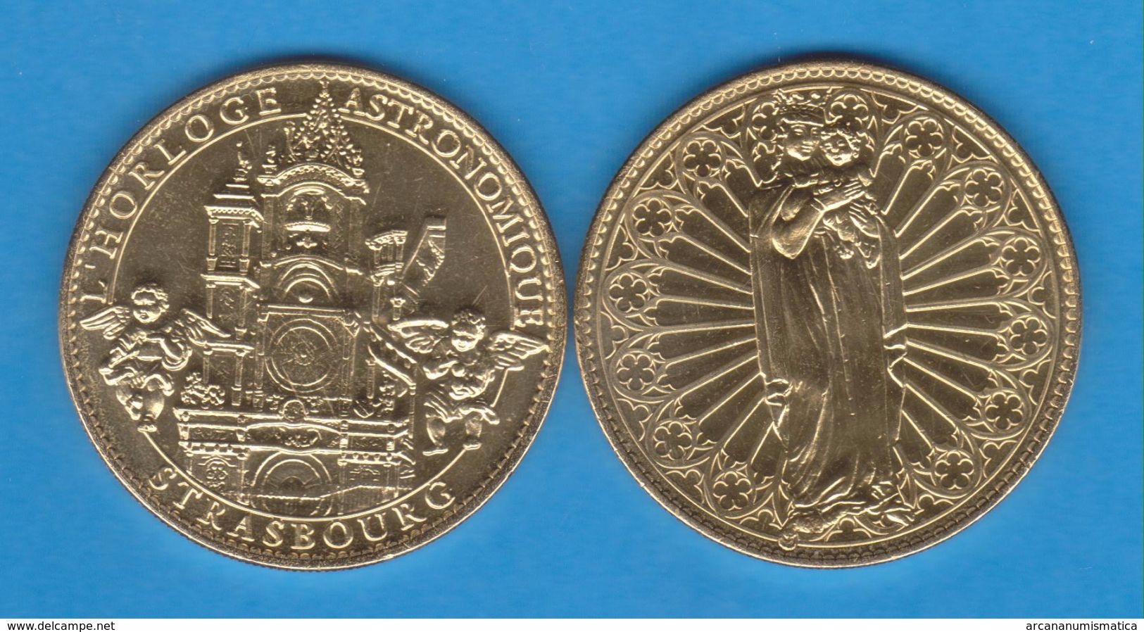 MEDALLA FRANCIA / FRANCE 2.017 2017 "Reloj Astronomico De La Catedral De Nuestra Señora De Estrasburgo" SC/UNC DL-12.144 - Abarten Und Kuriositäten