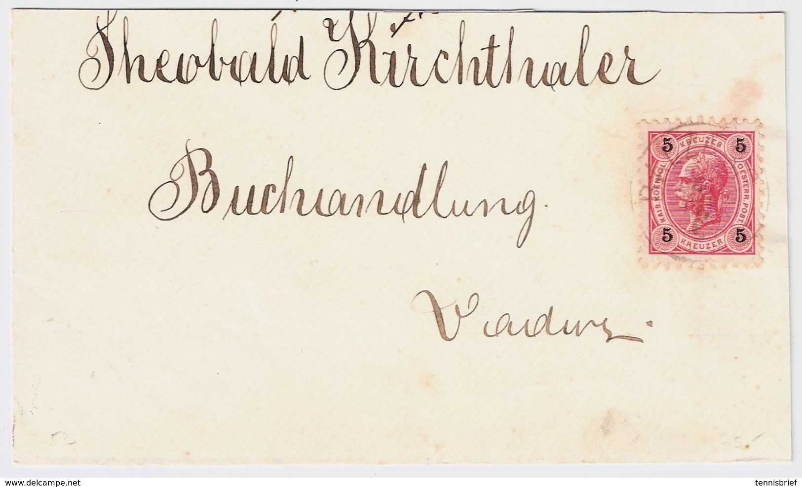 Liechtenstein, 1897 " Balzers "gut Lesbar   Auf Österreich 5 Kr. Bf Innerhalb Liechtenstein ! , #8478 - ...-1912 Vorphilatelie