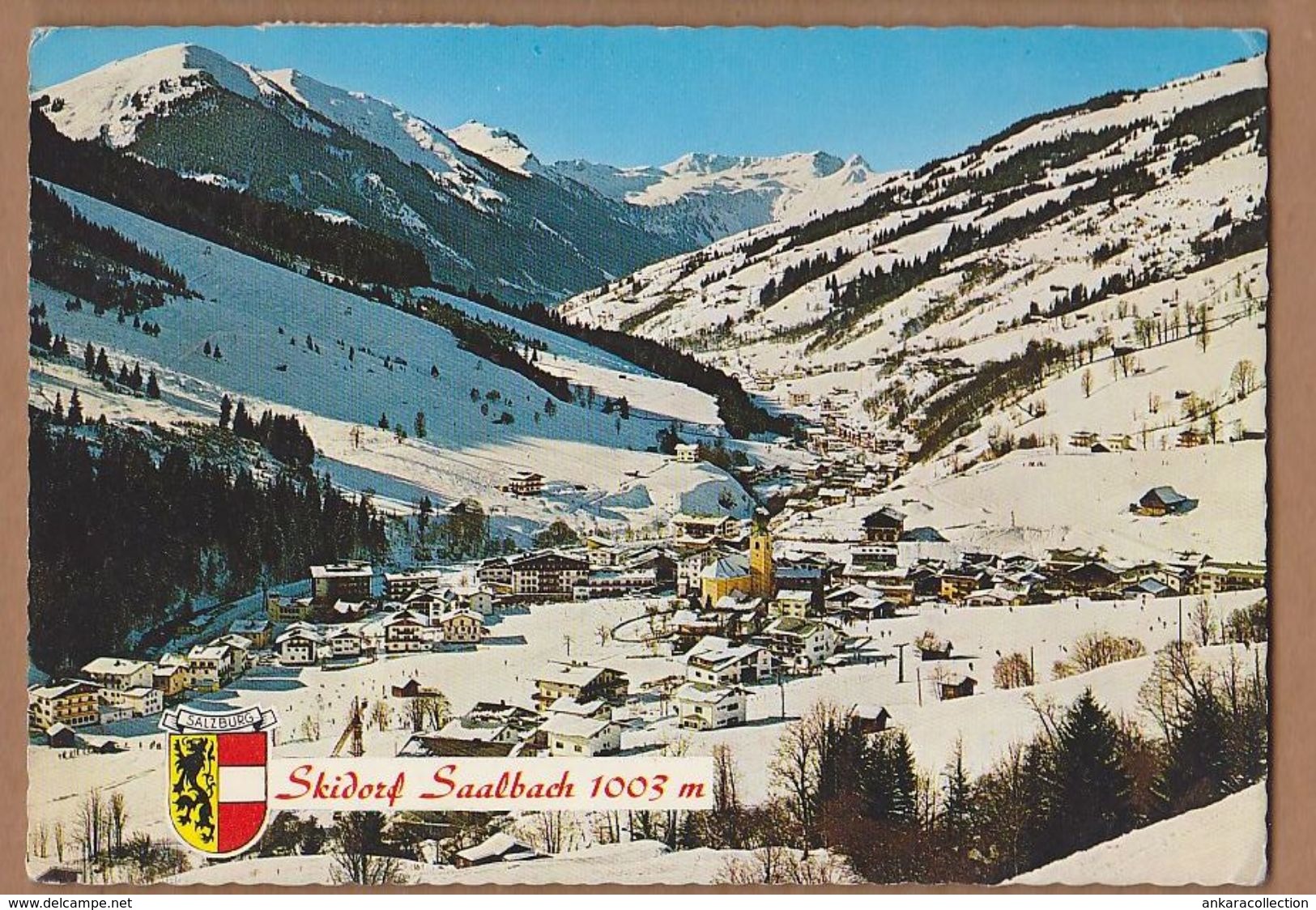 AC - SKIGEBIET SAALBACH MIT ZWOLFERKOGEL GERMANY CARTE POSTALE  POST CARD - Bad Schussenried