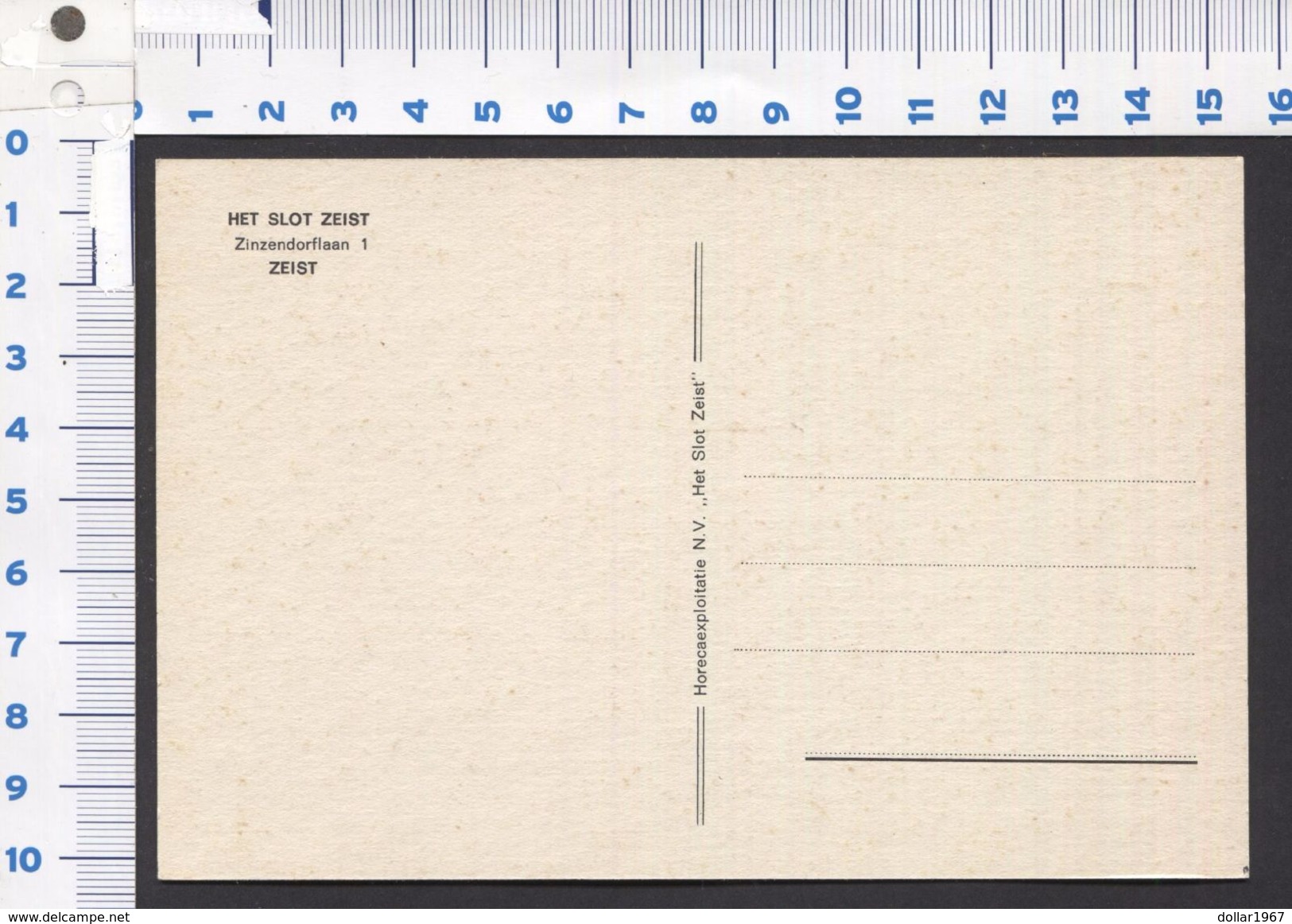 Slot Zeist - Zinzendorflaan 1, 3703 CE Zeist - See The 2  Scans For Condition. ( Originalscan !!! ) - Zeist