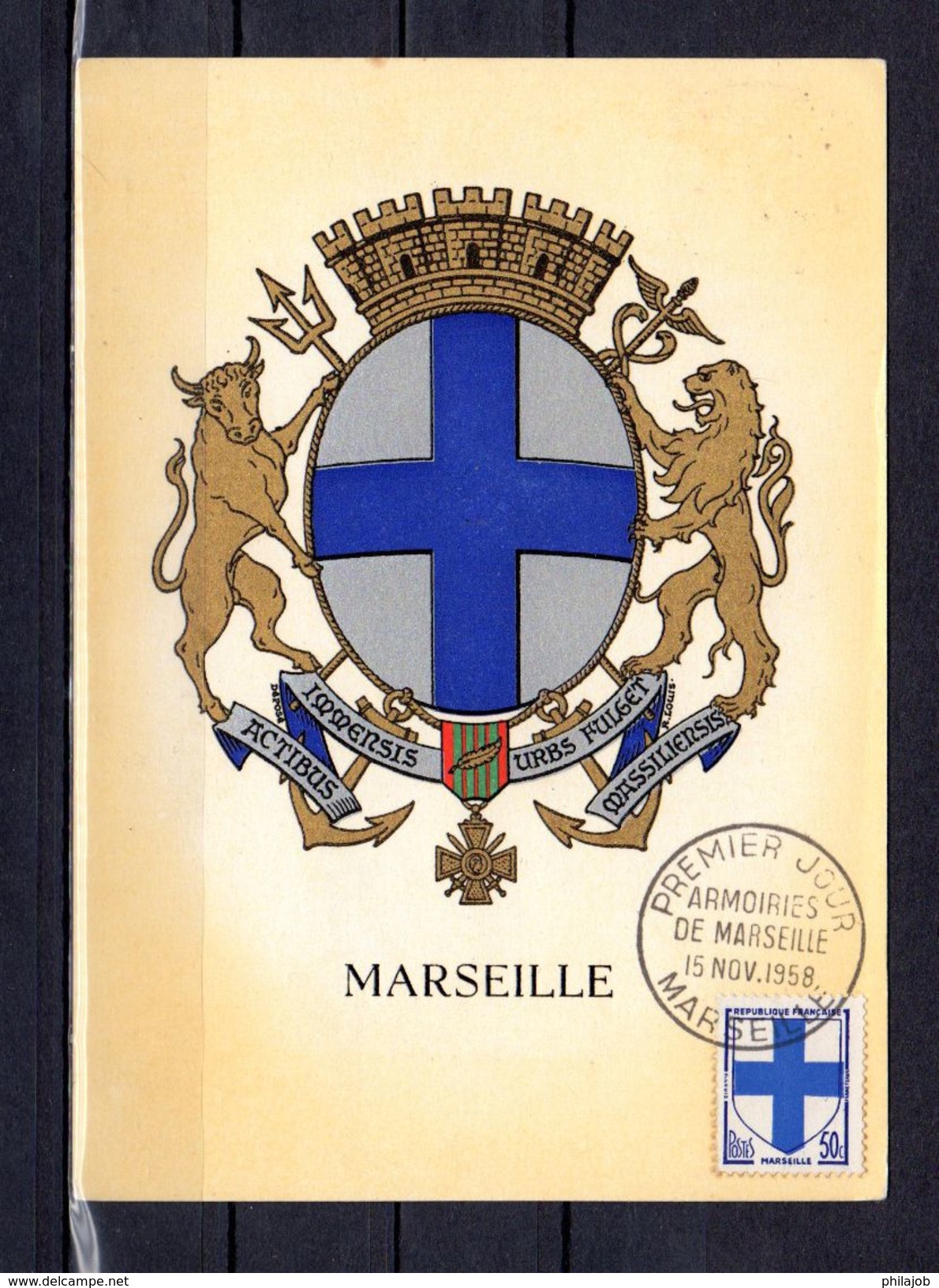 " MARSEILLE " Sur Carte Maximum De 1959. N° YT 1232. Voir Les 2 Scans. CM - 1950-1959