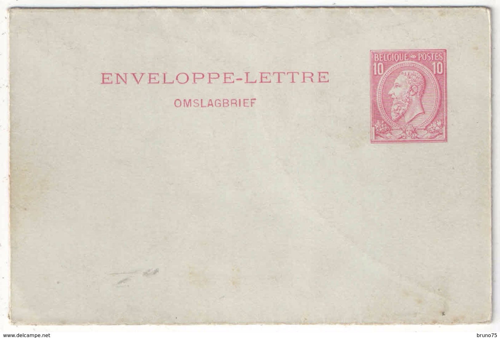 Belgique - Entier Enveloppe-Lettre 10c Rose Léopold II - Letter Covers