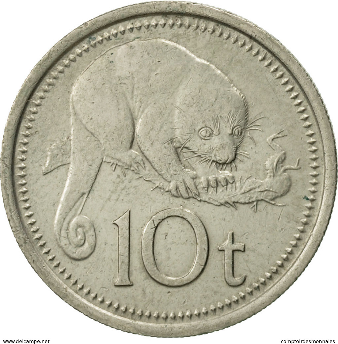 Monnaie, Papua New Guinea, 10 Toea, 1976, TTB, Copper-nickel, KM:4 - Papouasie-Nouvelle-Guinée