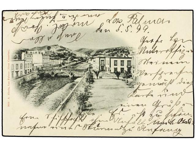 2595 CANARIAS. LAS PALMAS. 1899. Vista Parcial. - Autres & Non Classés