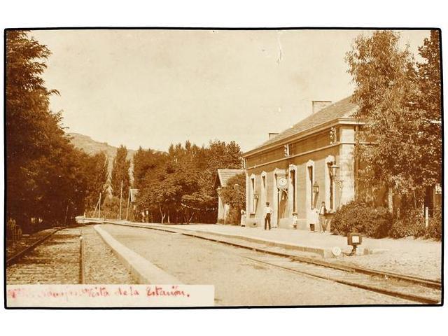 2609 TARJETAS POSTALES. <B>CASTELLÓN. NAVAJAS.</B> La Estación. (FOTO). - Autres & Non Classés