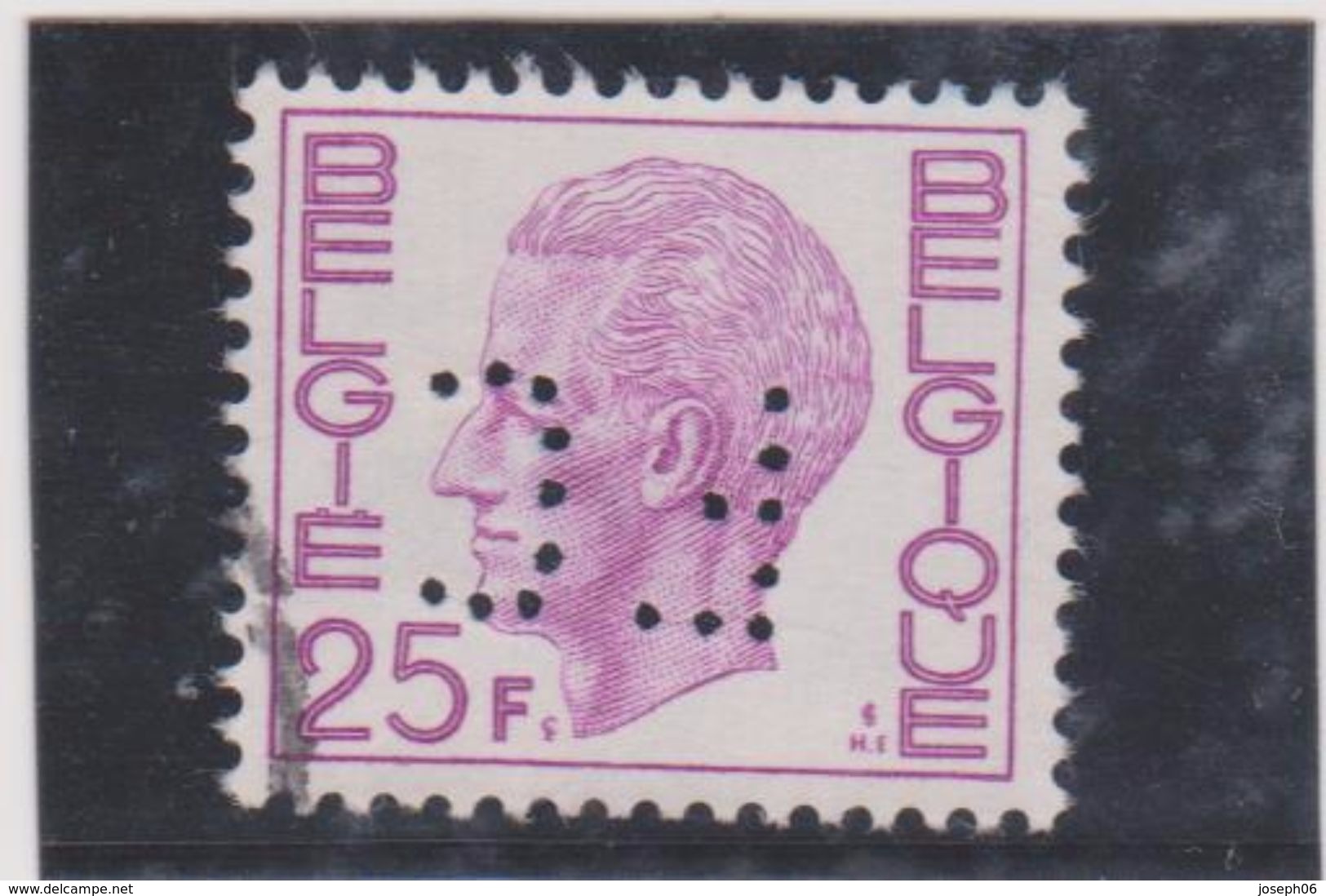 BELGIQUE    1975  Y.T. N° 1749a  Oblitéré  Perforé - 1951-..