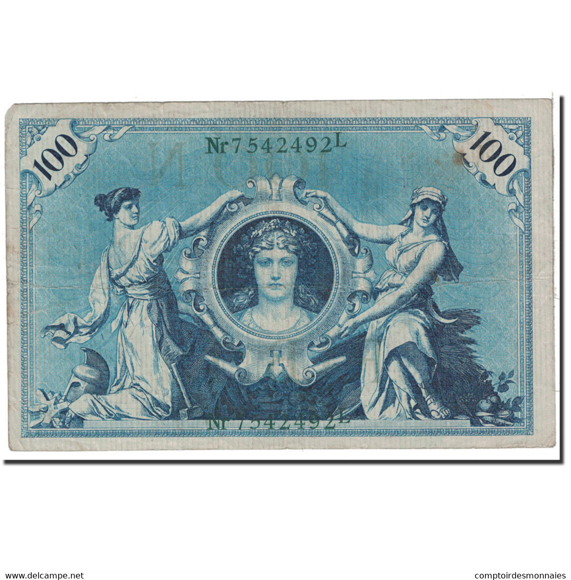 Billet, Allemagne, 100 Mark, 1908, 1908-02-07, KM:34, TB - 100 Mark