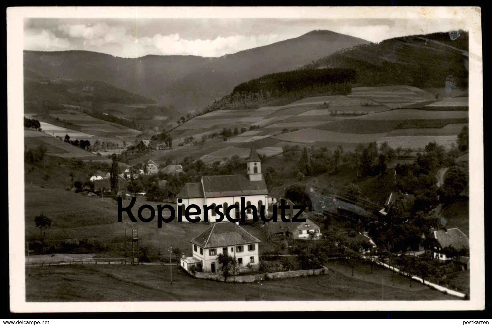 ALTE POSTKARTE YACH IM SCHWARZWALD BAHNSTATION ELZACH PANORAMA Cpa Postcard Ansichtskarte AK - Elzach