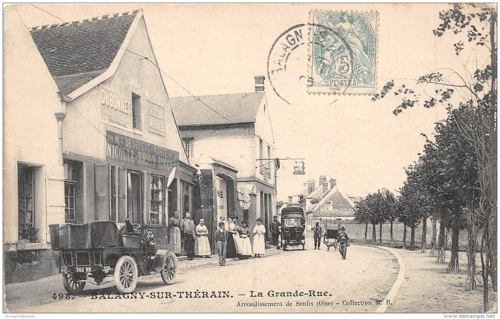 60 - OISE / 60772 - Balagny Sur Thérain - La Grande Rue - Beau Cliché Animé - Auneuil