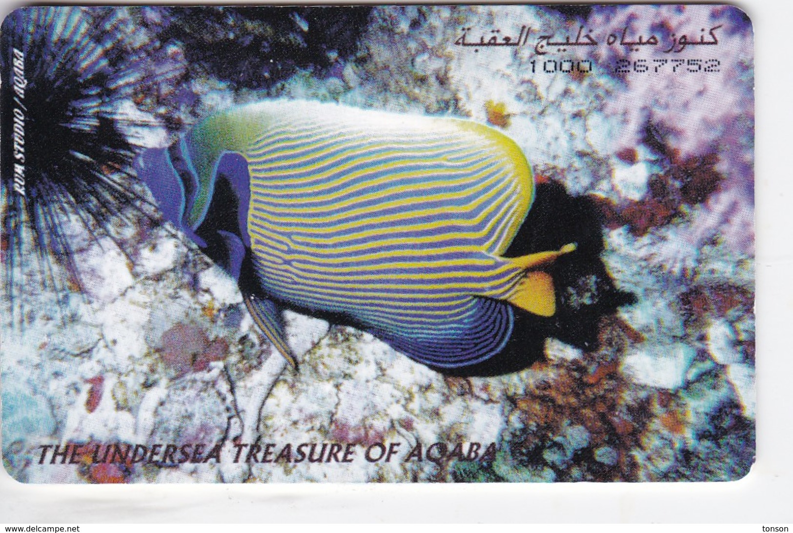 Jordan, JO-ALO-0012A, The Undersea Treasures Of Aqaba, Fish, 2 Scans.  Issued 02/98 - Jordanie