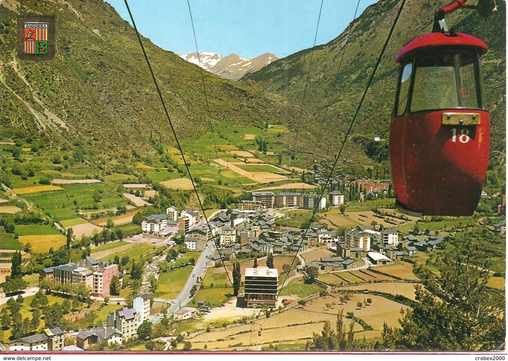 Y&T N° 229 ANDORRE LA VIEILLE  Vers  FRANCE 1973  2 SCANS - Brieven En Documenten