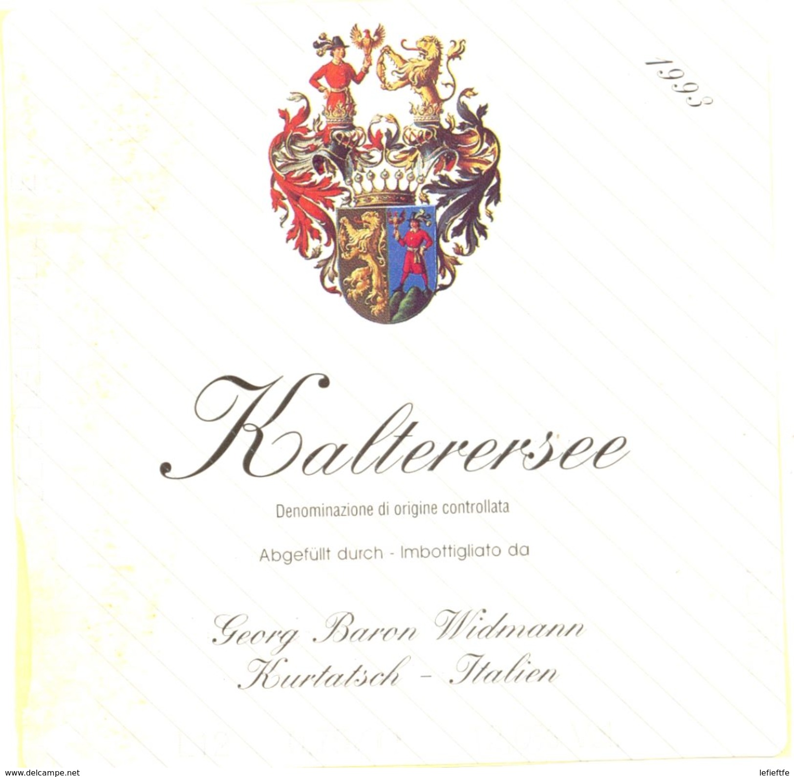 1423 - Italie - 1993 - Kalterersee - Georg Baron Widmann - Kurtatsch - Red Wines