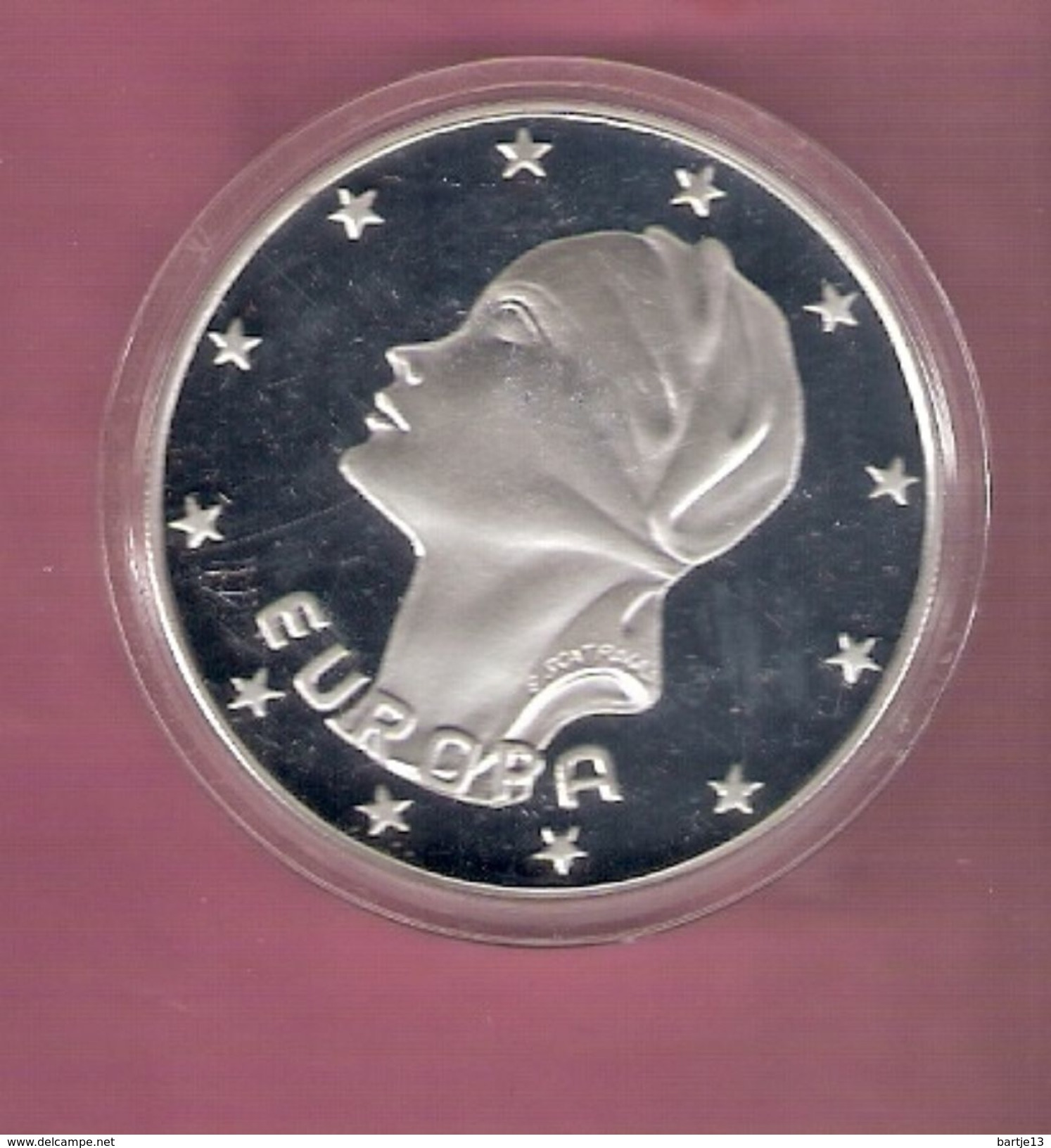 ITALIE ECU 1993  SILVER PROOF SHIP - SCRATCHES ONLY ON CAPSEL; - Autres & Non Classés