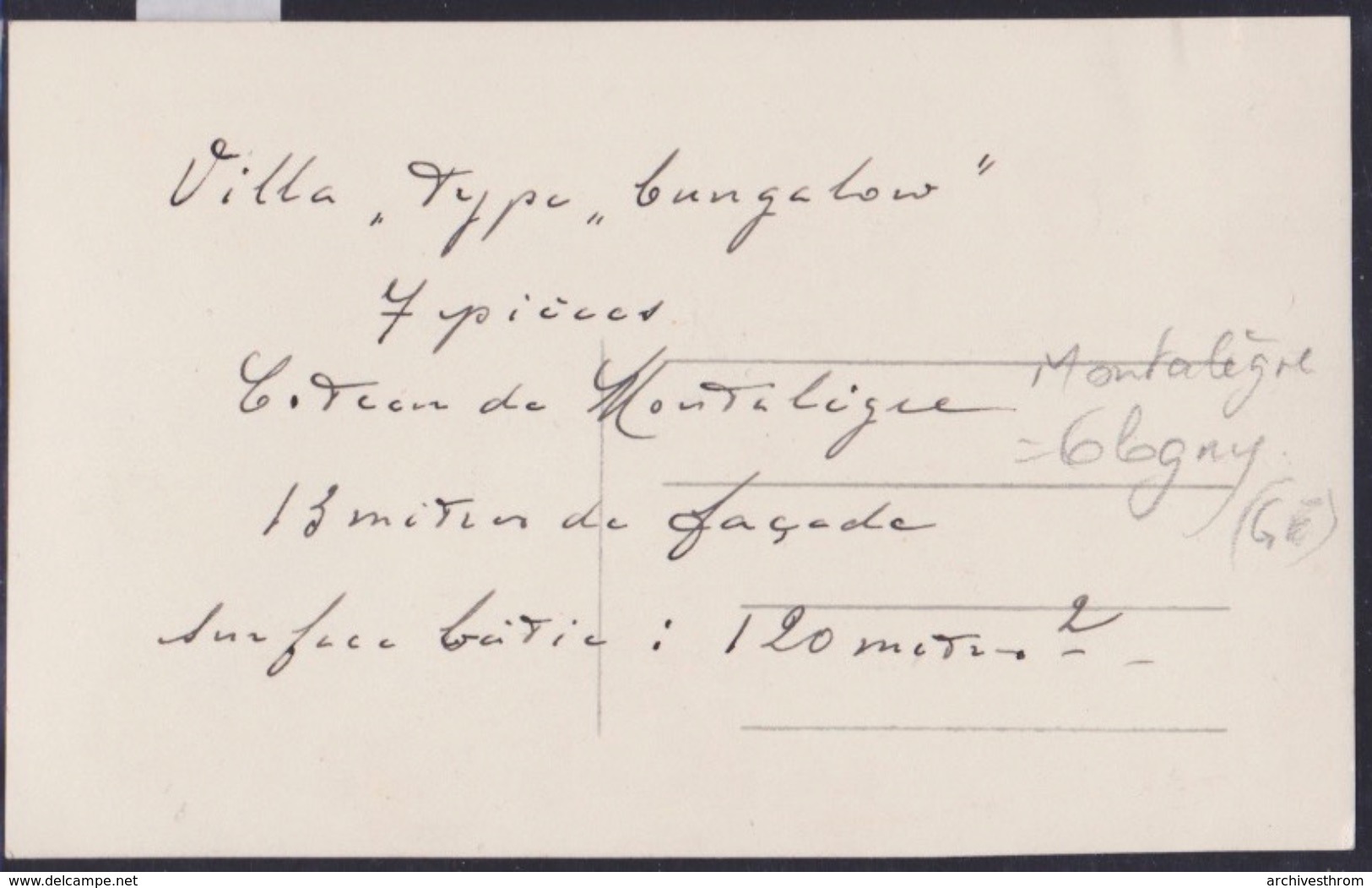 Genève Canton : Cologny - Coteau De Montalègre - Villa Avec Vue Sur Le Lac (14'558) - Cologny