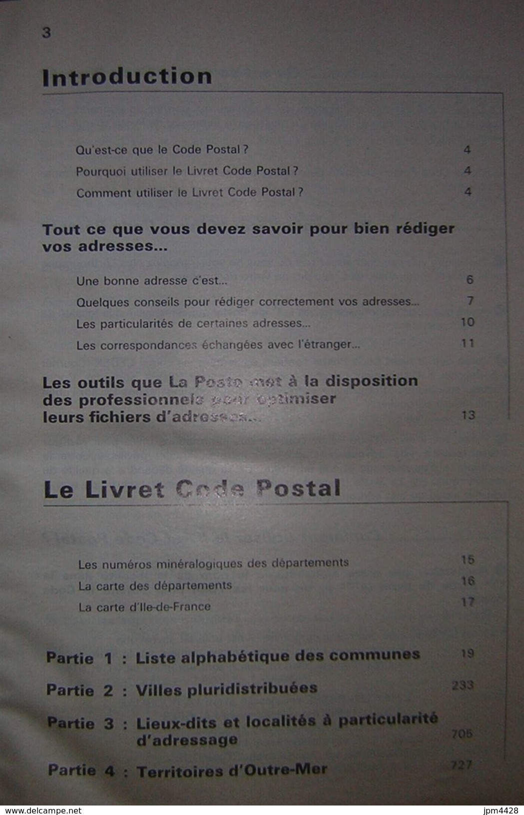 Code Postal édition 2000 Classement Alphabétique Des Communes 730 Pages - Bon état - Handboeken