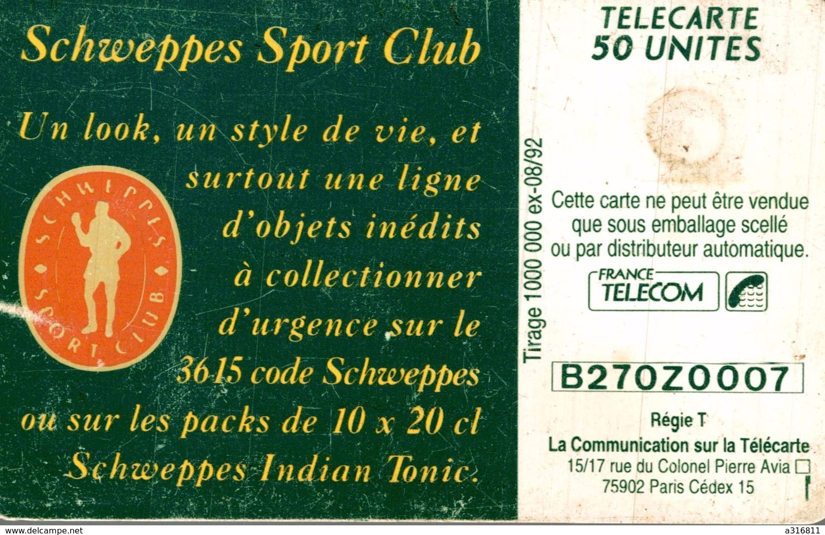 SCHWEPPES SPORT CLUB - Privat