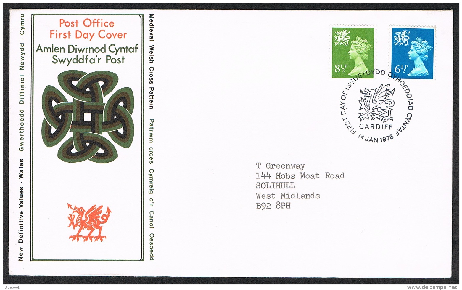 RB 1173 -  GB 1976 Wales Scotland N.I. Regional Stamps 3 X FDC First Day Covers - 1971-1980 Decimal Issues