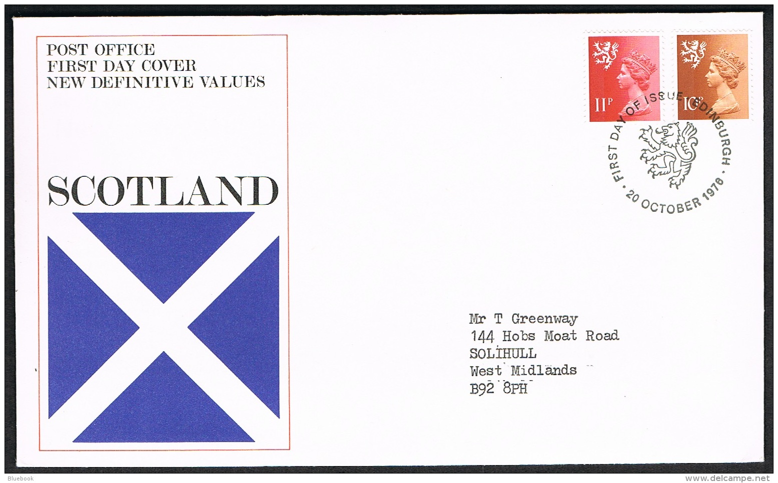 RB 1173 -  GB 1976 Wales Scotland &amp; N.I. 10p &amp; 11p Regional Stamps 3 X FDC First Day Covers - 1971-1980 Em. Décimales