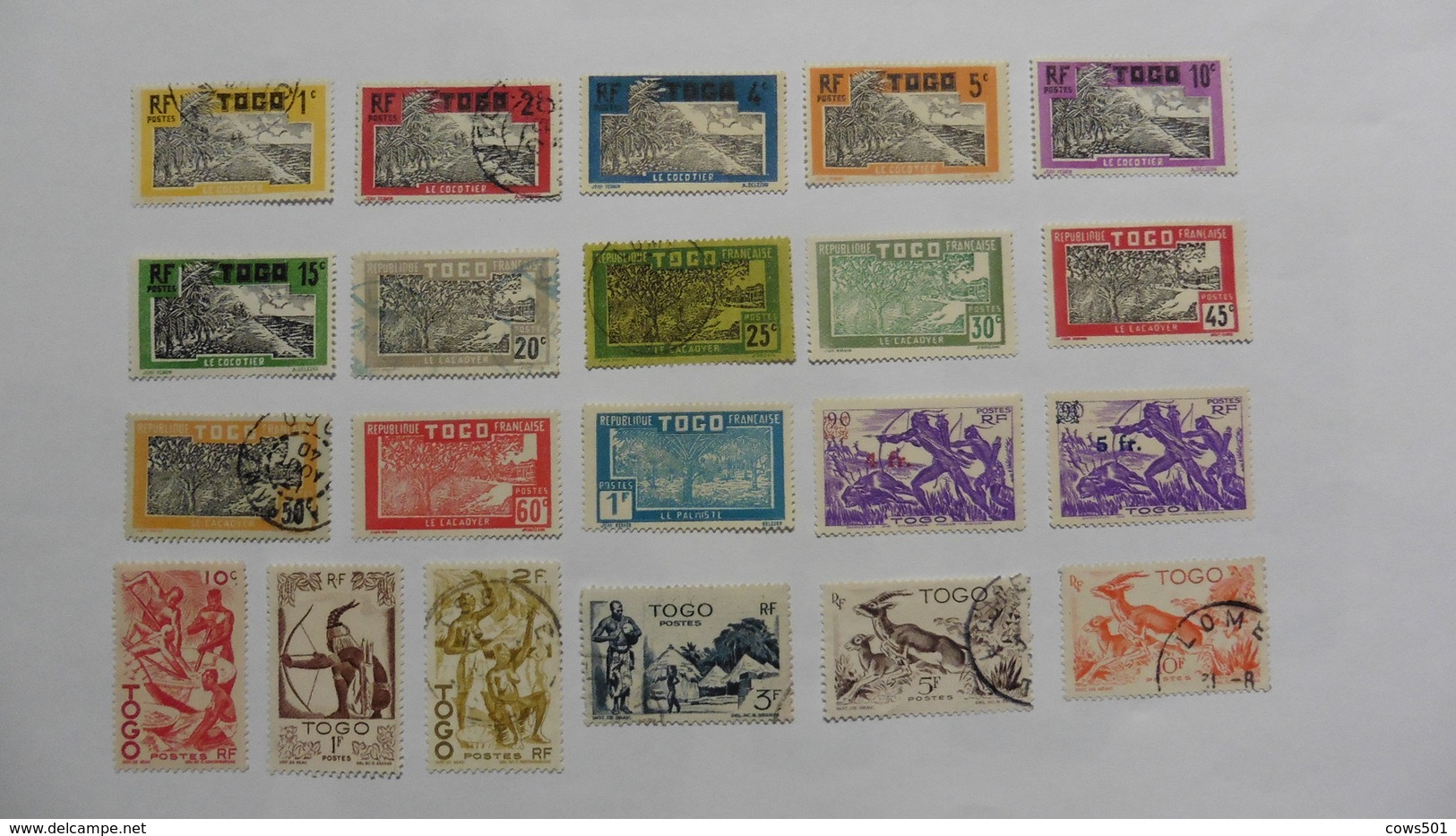 Togo : 21 Timbres Oblitérés Et Nsg - Used Stamps