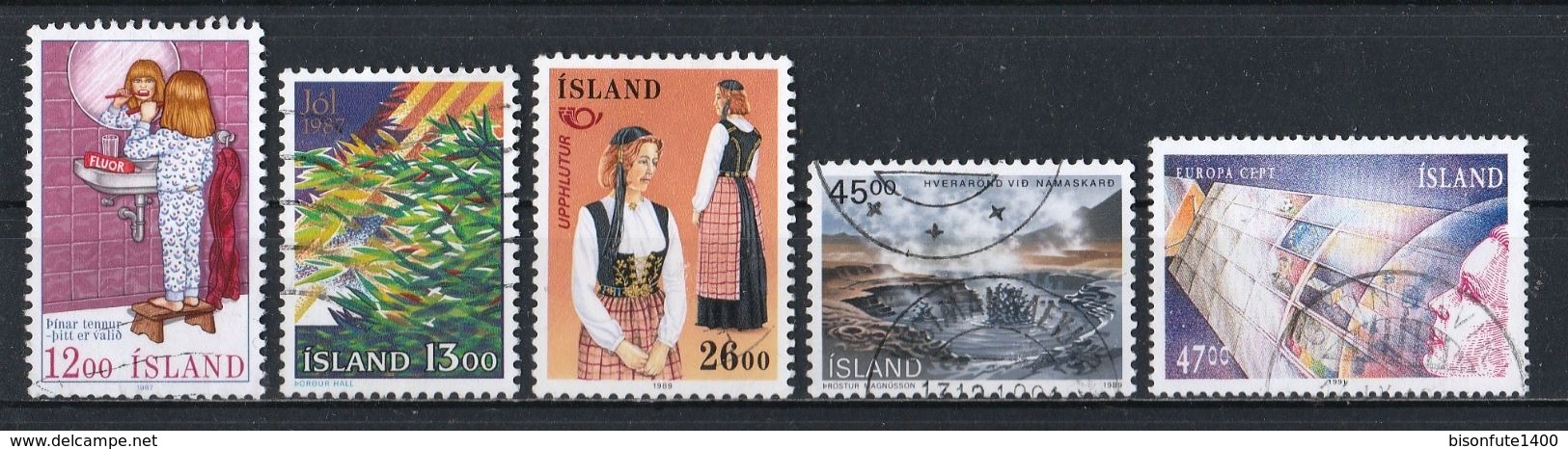 Petite collection de timbres ISLANDE oblitérés proposé au 1/10ème de la Cote Yvert & Tellier 2015 (voir les 29 photos)