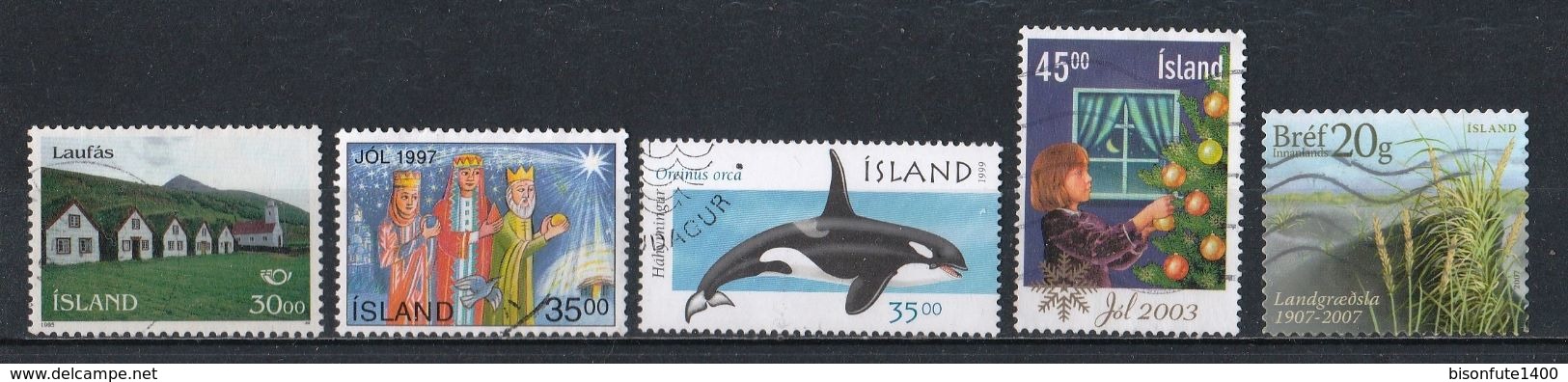 Petite collection de timbres ISLANDE oblitérés proposé au 1/10ème de la Cote Yvert & Tellier 2015 (voir les 29 photos)