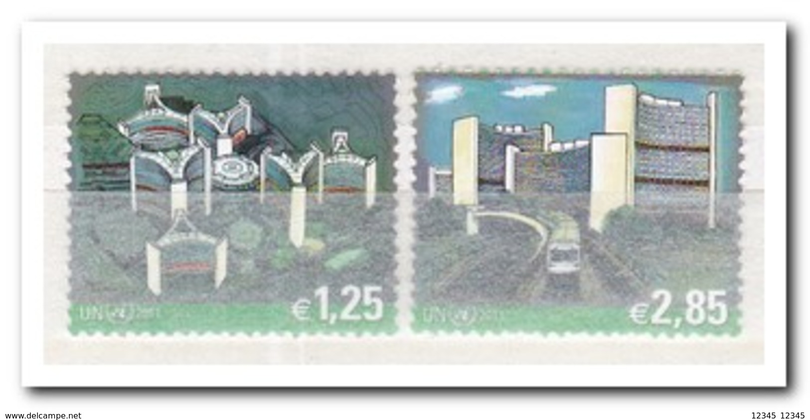 UNO Wenen 2011, Postfris MNH, UNO Buildings, Train - Neufs