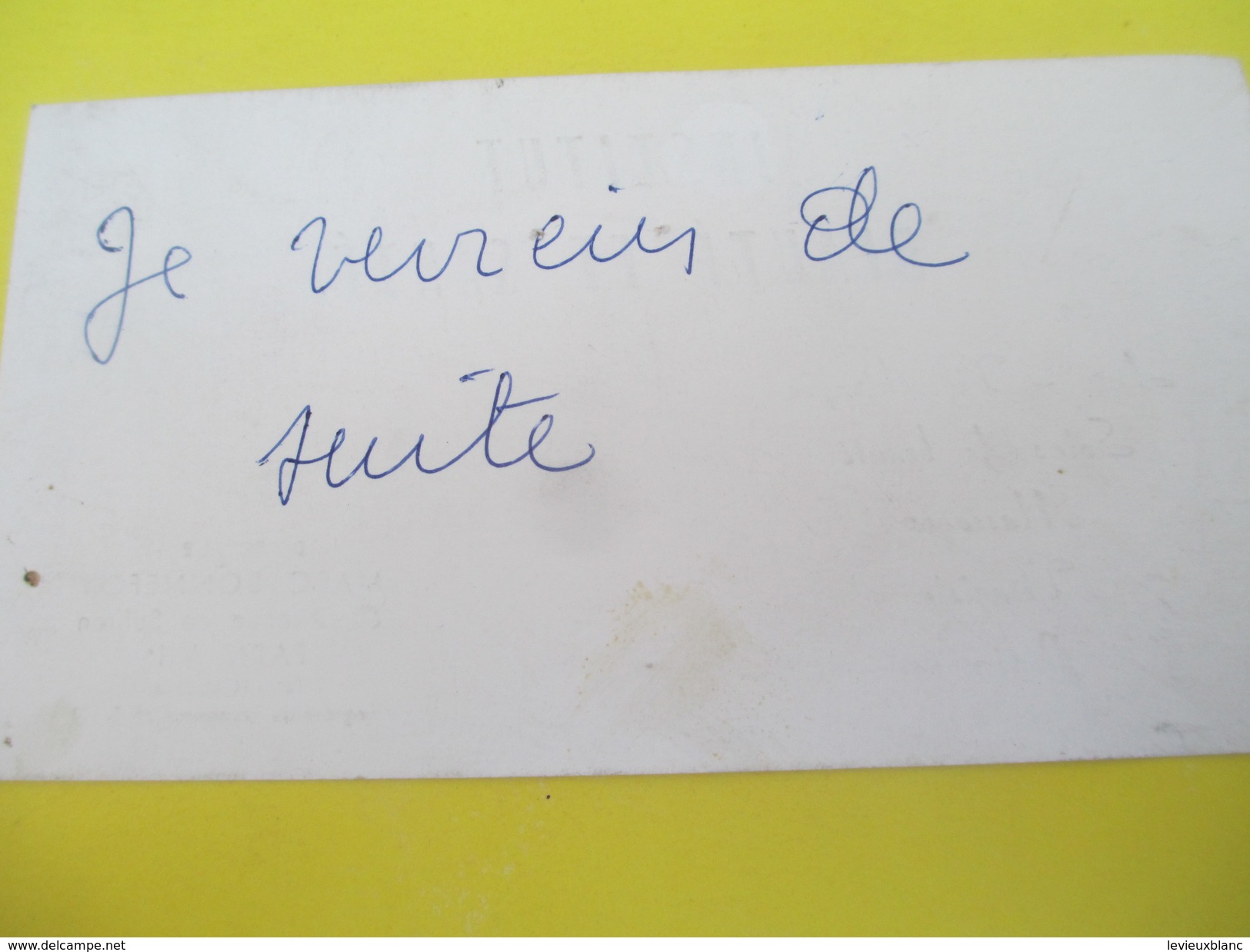 Carte Commerciale/Institut Beauté Et Santé/Marc Bonnefoy/Av De Suffren/ Paris 7éme//vers 1960              CAC63 - Droguerie & Parfumerie