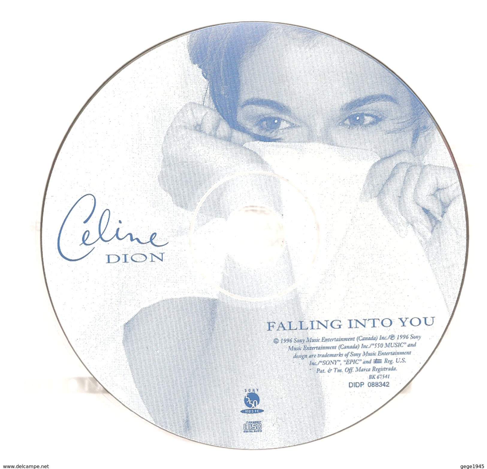 CD     Celine  Dion   "  Falling  Into  You  "    De  1996 - Opere