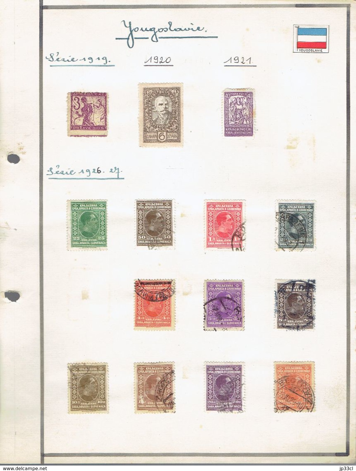 Small Collection Of 108 Stamps (o) From Yougoslavia (from 1919 To 1966) 7 Scans + More Than 60 Doubles Or Unclassified - Collections, Lots & Séries