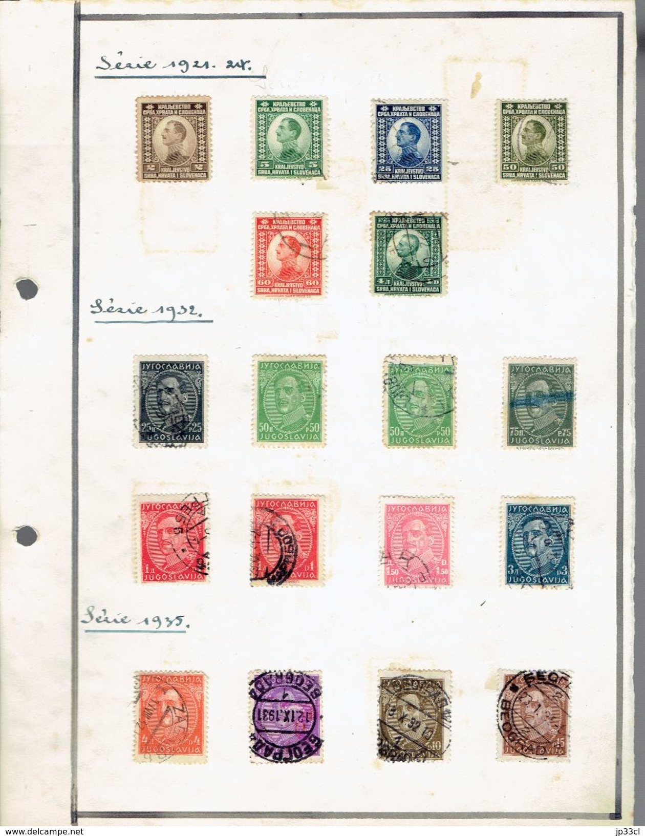 Small Collection Of 108 Stamps (o) From Yougoslavia (from 1919 To 1966) 7 Scans + More Than 60 Doubles Or Unclassified - Collections, Lots & Series