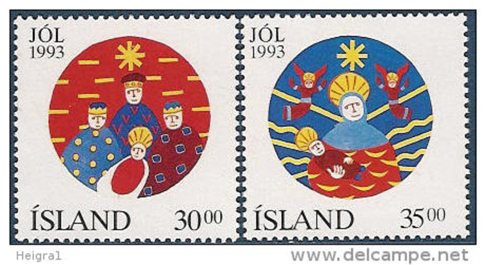 Iceland 1993 MNH/**/postfris/postfrisch Michelnr. 795-796 - Ongebruikt