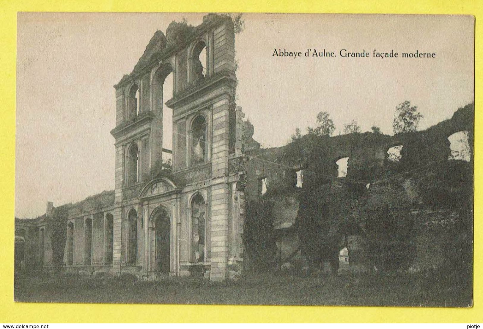 * Abbaye D'Aulne (Thuin - La Hainaut - La Wallonie) * (Edit S.-D.) Grande Façade Moderne, Ruines, Cloitre, Klooster - Thuin