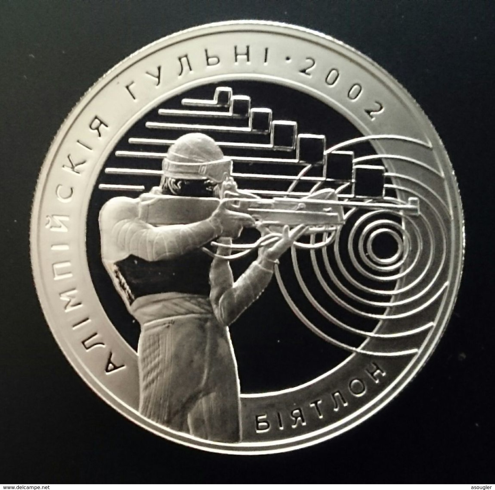 BELARUS 20 RUBLES 2001 SILVER PROOF "2002 Olympic Games" (free Shipping Via Registered Air Mail) - Belarus