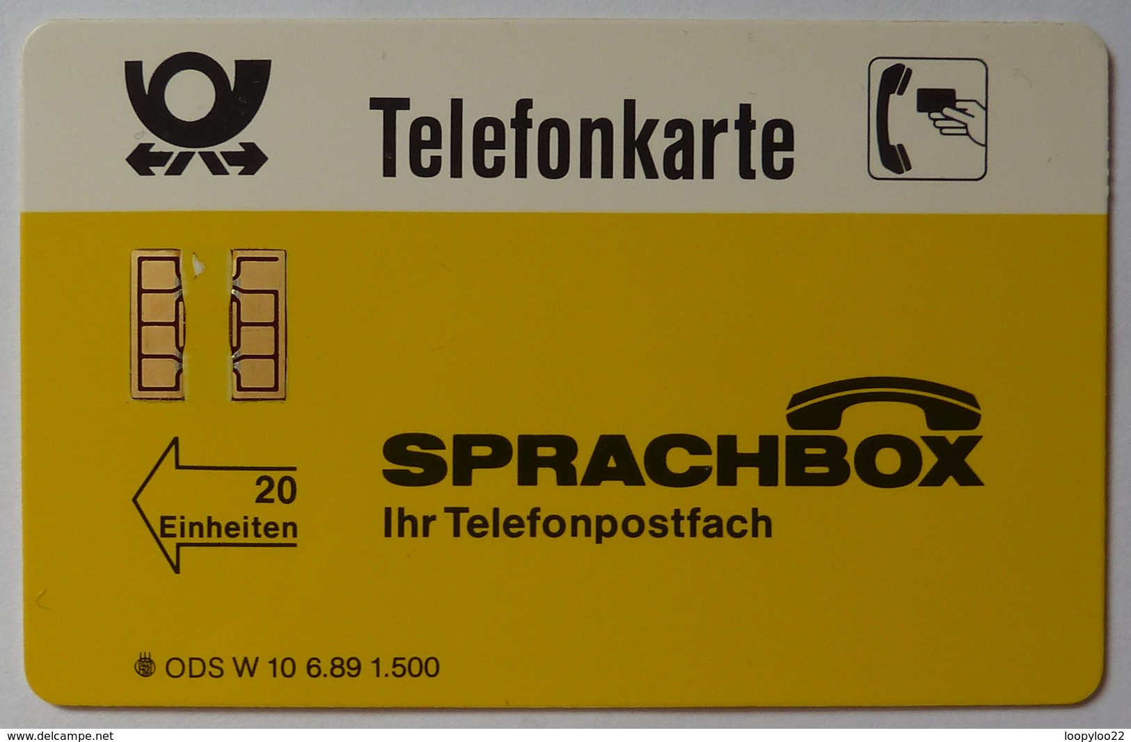 GERMANY - W 10 06.89 - Sprachbox - 1500ex - Mint - W-Reeksen : Advertenties Van De D. Bundespost