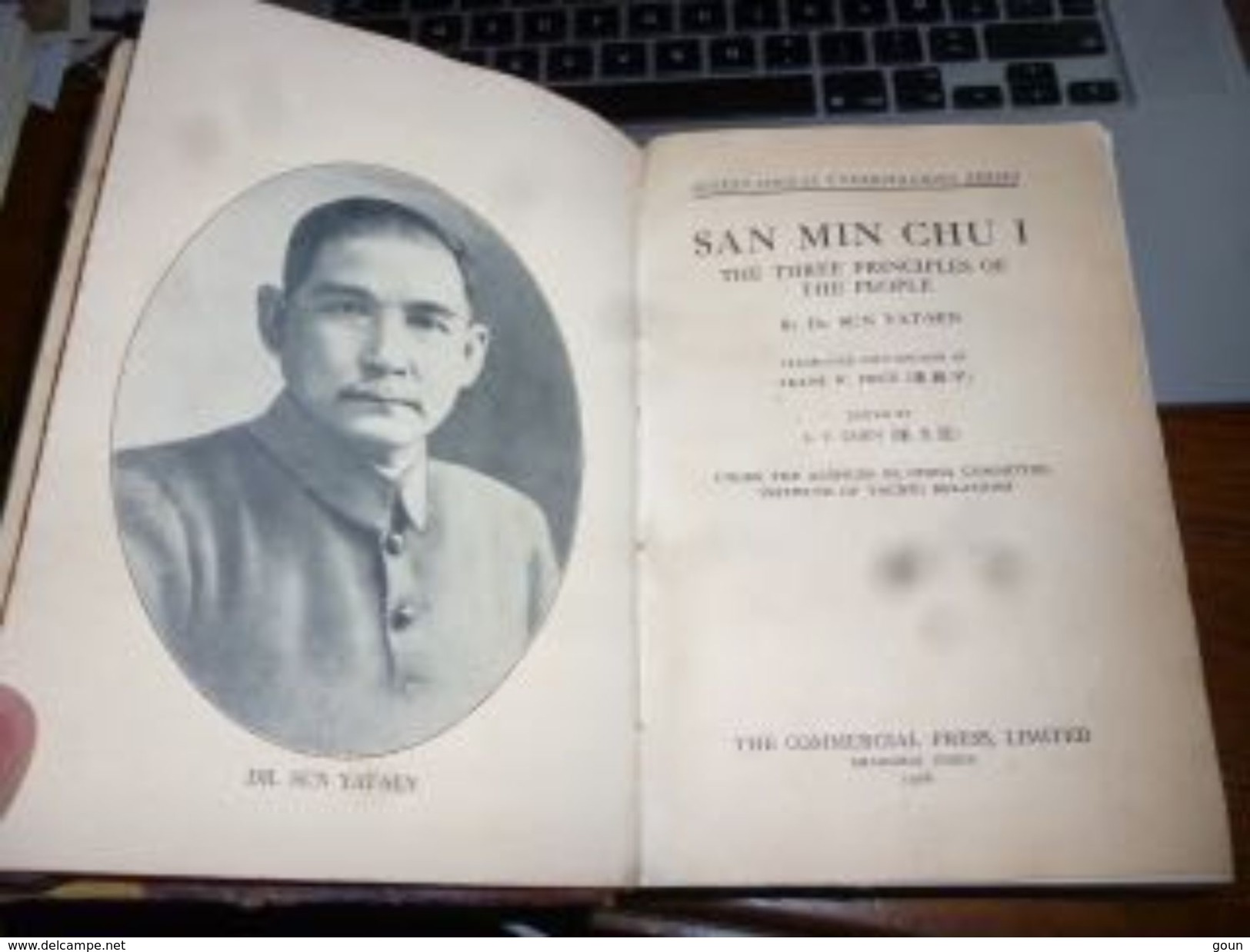 CB8 San Min Chu 1 The Three Principles Of The People By Dr Sun Yat-Sen 1928 514p Reliure épaisse - 1900-1949