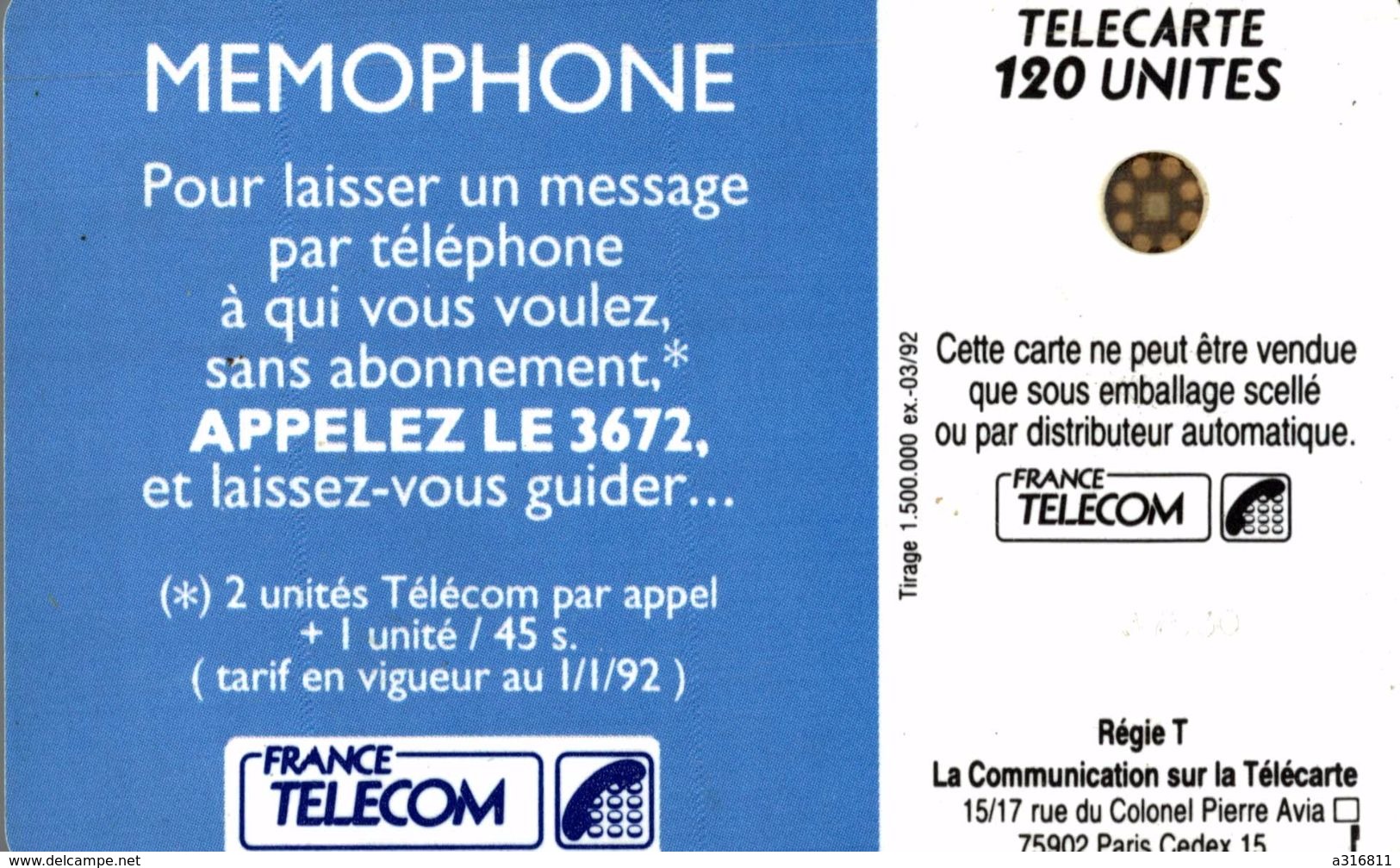 MEMOPHONE 3672 - 120 Eenheden