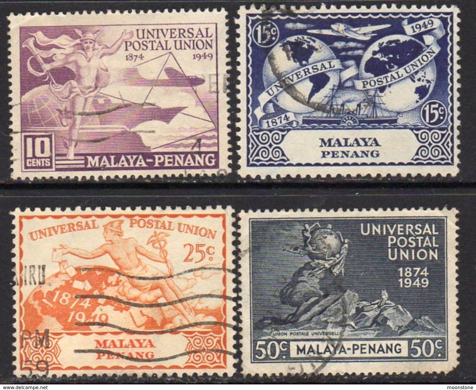 Malaya Penang 1949 UPU Set Of 4, Used, SG 23-6 - Penang