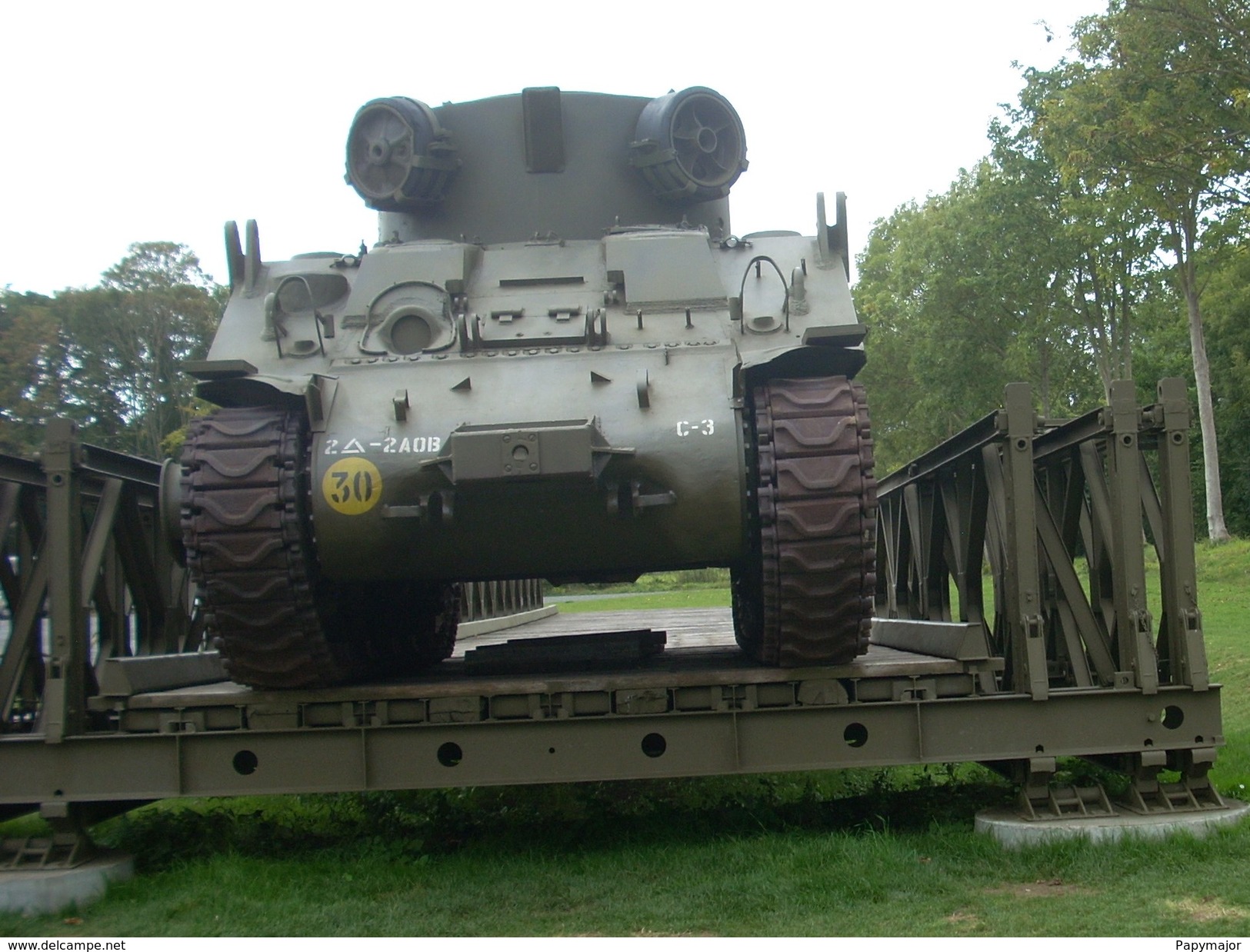 WW2 - Char M32B1 Sherman  TRV (Tank Recovery Vehicle) Sur Pont Bailey - Voertuigen