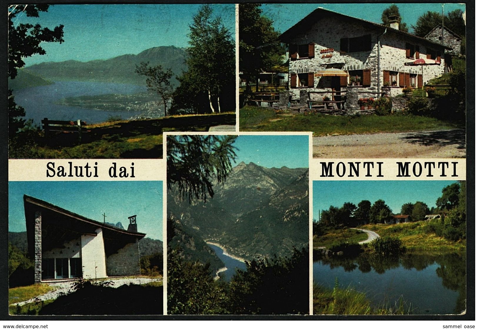 Ticino Gordola  -  Monti Motti Alt.  -  Pension Restaurant  -  Ansichtskarte Ca. 1979    (7754) - Gordola